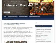 Tablet Screenshot of flohmarkt-muenster.com